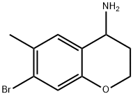 7-BROMO-6-METHYL-3,4-DIHYDRO-2H-1-BENZOPYRAN-4-AMINE,1273602-55-3,结构式