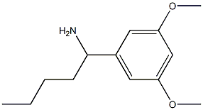 1-(3,5-DIMETHOXYPHENYL)PENTAN-1-AMINE Struktur