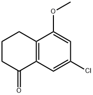 7-CHLORO-5-METHOXY-1,2,3,4-TETRAHYDRONAPHTHALEN-1-ONE Structure