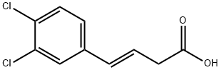 3-Butenoic acid, 4-(3,4-dichlorophenyl)-, (E)- Struktur