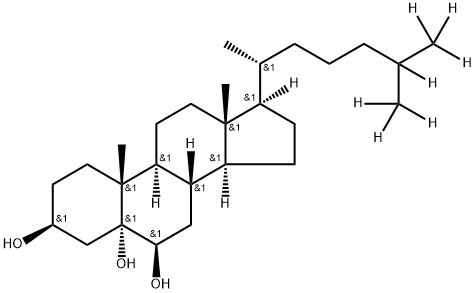 5α,6beta-dihydroxycholestanol-d7 Structure