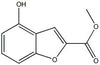 2-Benzofurancarboxylic acid, 4-hydroxy-, methyl ester 化学構造式