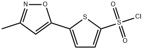 5-(3-methyl-5-isoxazolyl)-2-thiophenesulfonyl chloride Struktur