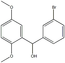 (3-bromophenyl)-(2,5-dimethoxyphenyl)methanol Structure