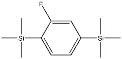 (2-fluoro-4-trimethylsilylphenyl)-trimethylsilane 化学構造式