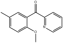 (2-METHOXY-5-METHYLPHENYL)(PYRIDIN-2-YL)METHANONE Structure