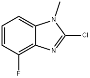 2-chloro-4-fluoro-1-methyl-1H-benzo[d]imidazole Struktur