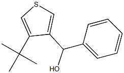 4-TERT-ブチルフェニル-(3-チエニル)メタノール 化学構造式