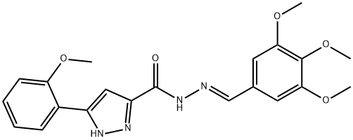 1285521-22-3 (E)-3-(2-methoxyphenyl)-N-(3,4,5-trimethoxybenzylidene)-1H-pyrazole-5-carbohydrazide