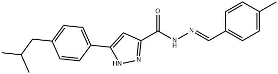 1285523-44-5 (E)-3-(4-isobutylphenyl)-N-(4-methylbenzylidene)-1H-pyrazole-5-carbohydrazide