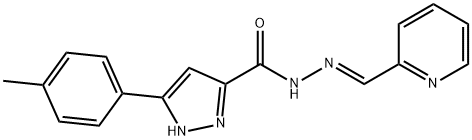 (E)-N-(pyridin-2-ylmethylene)-3-(p-tolyl)-1H-pyrazole-5-carbohydrazide Structure