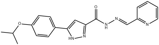 (E)-3-(4-isopropoxyphenyl)-N-(pyridin-2-ylmethylene)-1H-pyrazole-5-carbohydrazide Structure