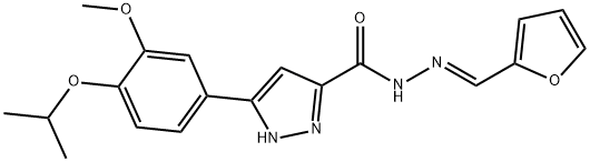 1285573-72-9 (E)-N-(furan-2-ylmethylene)-3-(4-isopropoxy-3-methoxyphenyl)-1H-pyrazole-5-carbohydrazide