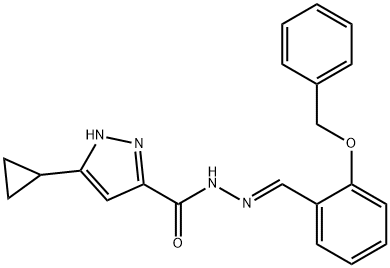 1285602-82-5 (E)-N-(2-(benzyloxy)benzylidene)-3-cyclopropyl-1H-pyrazole-5-carbohydrazide