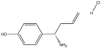 4-((1S)-1-AMINOBUT-3-ENYL)PHENOL HYDROCHLORIDE Structure