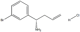 (1S)-1-(3-BROMOPHENYL)BUT-3-EN-1-AMINE HYDROCHLORIDE Struktur