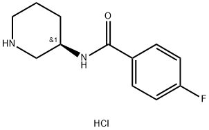 (R)-4-Fluoro-N-(piperidin-3-yl)benzamidehydrochloride Structure