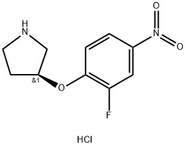 (S)-3-(2-Fluoro-4-nitrophenoxy)pyrrolidine hydrochloride Structure