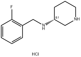 (R)-N-(2-Fluorobenzyl)piperidin-3-aminedihydrochloride Structure