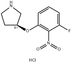 (S)-3-(3-Fluoro-2-nitrophenoxy)pyrrolidine hydrochloride|1286208-06-7