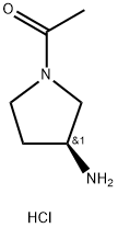(S)-1-(3-氨基吡咯烷-1-基)乙酮盐酸盐, 1286208-19-2, 结构式