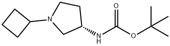 (S)-tert-Butyl 1-cyclobutylpyrrolidin-3-ylcarbamate Structure