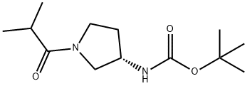 (S)-tert-Butyl 1-isobutyrylpyrrolidin-3-ylcarbamate Structure