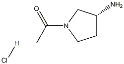 R-1-乙酰基-3-氨基吡咯烷盐酸盐,1286208-55-6,结构式
