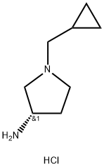 (S)-1-(Cyclopropylmethyl)pyrrolidin-3-amine dihydrochloride Struktur