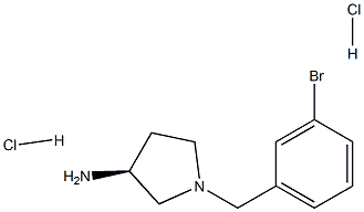 (S)-1-(3-Bromobenzyl)pyrrolidin-3-aminedihydrochloride Structure