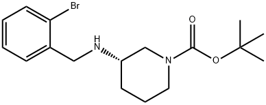 (S)-TERT-ブチル 3-(2-ブロモベンジルアミノ)ピペリジン-1-カルボキシレート price.