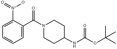 tert-Butyl 1-(2-nitrobenzoyl)piperidin-4-ylcarbamate Structure