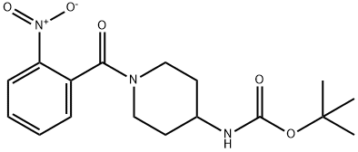 tert-Butyl 1-(2-nitrobenzoyl)piperidin-4-ylcarbamate Struktur