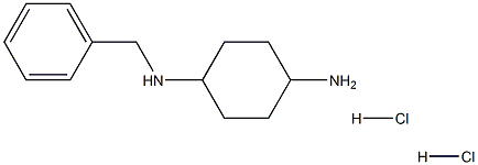 (1R*,4R*)-N1-ベンジルシクロヘキサン-1,4-ジアミン二塩酸塩 化学構造式