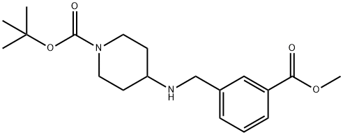 tert-Butyl 4-[3-(methoxycarbonyl)benzylamino]piperidine-1-carboxylate Structure