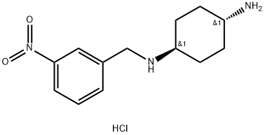 (1R*,4R*)-N1-(3-Nitrobenzyl)cyclohexane-1,4-diamine dihydrochloride Structure