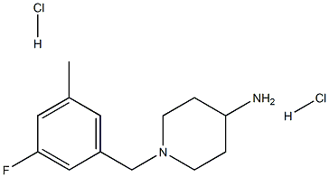 1-(3-Fluoro-5-methylbenzyl)piperidin-4-amine dihydrochloride