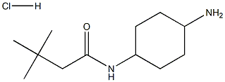 N-[(1R*,4R*)-4-Aminocyclohexyl]-3,3-dimethylbutanamide hydrochloride Structure