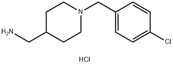 [1-(4-Chlorobenzyl)piperidin-4-yl]methanamine dihydrochloride Structure