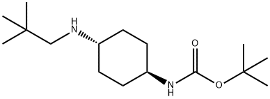 tert-Butyl (1R*,4R*)-4-(neopentylamino)cyclohexylcarbamate Structure