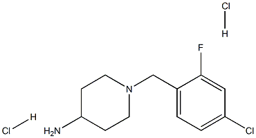 1-(4-Chloro-2-fluorobenzyl)piperidin-4-amine dihydrochloride Structure