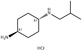 (1R*,4R*)-N1-Isobutylcyclohexane-1,4-diamine dihydrochloride Structure