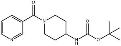 tert-Butyl 1-nicotinoylpiperidin-4-ylcarbamate Structure
