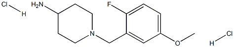 1-(2-Fluoro-5-methoxybenzyl)piperidin-4-amine dihydrochloride Structure