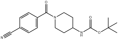 tert-Butyl 1-(4-cyanobenzoyl)piperidin-4-ylcarbamate|1286274-54-1