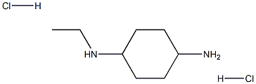 (1R*,4R*)-N1-Ethylcyclohexane-1,4-diamine dihydrochloride Struktur