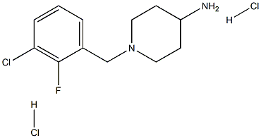 1-(3-Chloro-2-fluorobenzyl)piperidin-4-amine dihydrochloride Structure