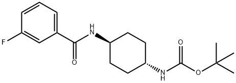 tert-Butyl (1R*,4R*)-4-(3-fluorobenzamido)cyclohexylcarbamate|1286275-52-2