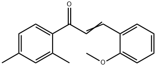 (2E)-1-(2,4-dimethylphenyl)-3-(2-methoxyphenyl)prop-2-en-1-one Structure