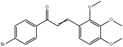 (2E)-1-(4-bromophenyl)-3-(2,3,4-trimethoxyphenyl)prop-2-en-1-one Struktur